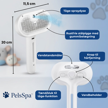 PelsSpa™ | Professionel pelsplejebørste til kæledyr
