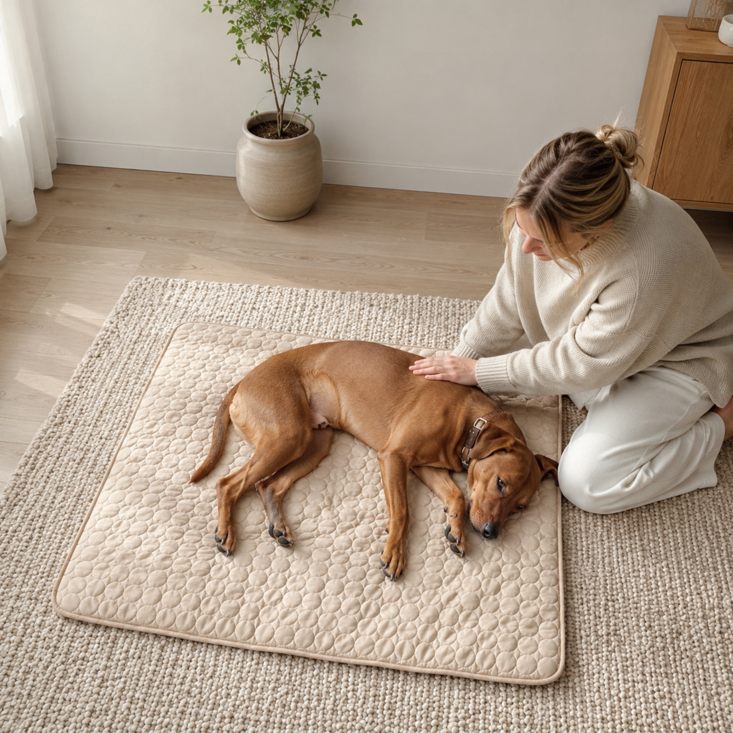 Sval Kølemåtte | Giv din hund et køligt fristed hele sommeren | 1+1 GRATIS