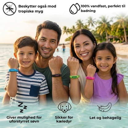 MyggeStop™ Naturligt myggearmbånd [1 sæt indeholder 5 stk.]