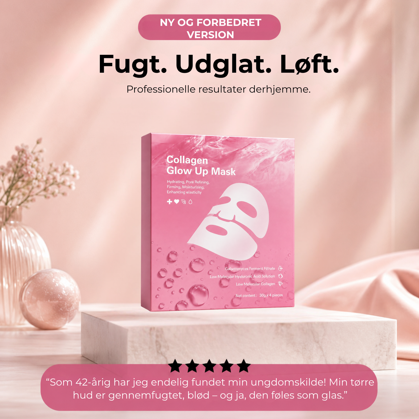 Collagena | Vågn op til glattere, fyldigere og mere strålende hud
