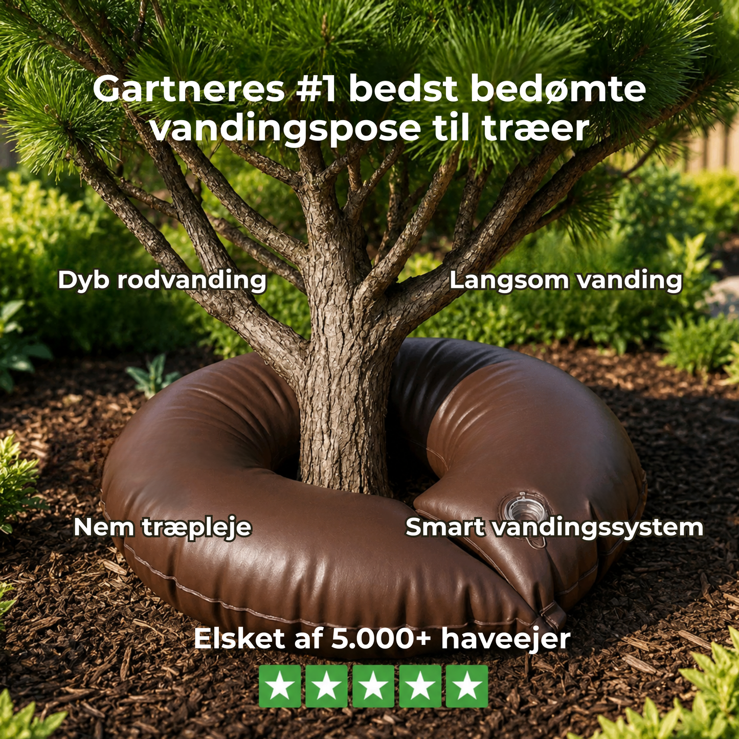 DrypRing™ | Langsomt frigivende vandingspose til træer
