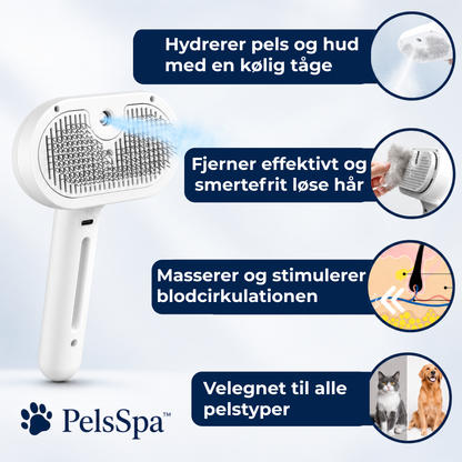 PelsSpa™ | Professionel pelsplejebørste til kæledyr