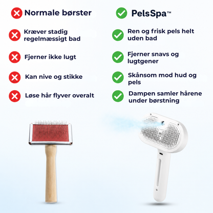 PelsSpa™ | Professionel pelsplejebørste til kæledyr