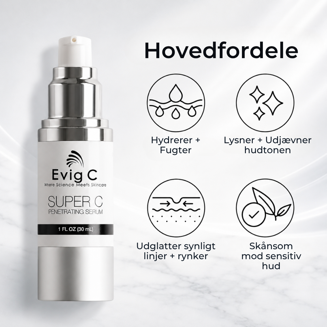 Evig C | Én Serum. Synligt Smukkere Hud. Hver Dag.