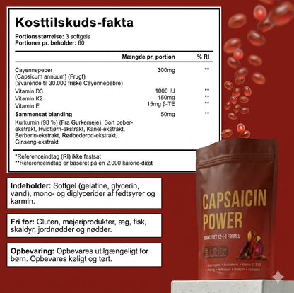 Stilstund Aktiv Capsaicin | Avanceret Cayenne Kompleks
