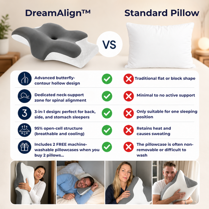 DreamAlign™ Ergonomic Pillow | Get Rid of Neck Pain & Tension