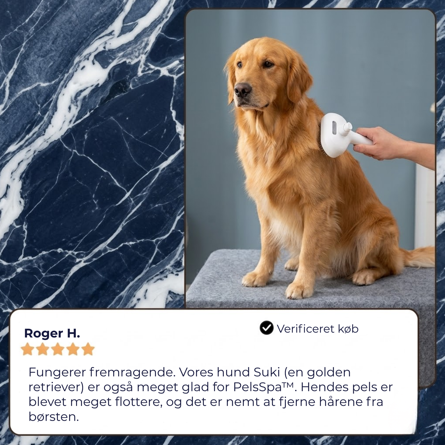 PelsSpa™ | Professionel pelsplejebørste til kæledyr