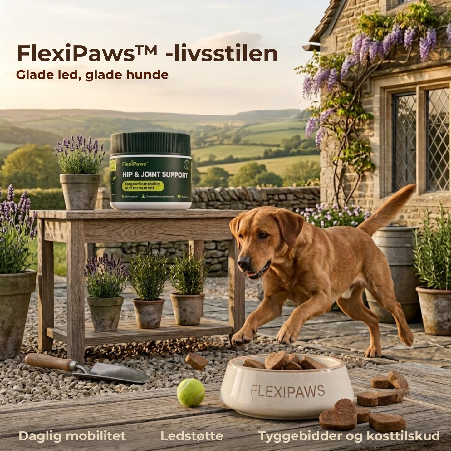 FlexiPaws™ | Hjælp din hund med at bevæge sig frit, komfortabelt og glad igen