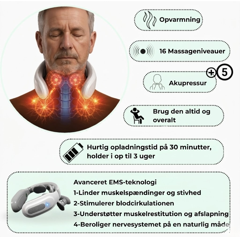 StilNakke - Dyb Afspænding med Varme til Nakke & Skuldre