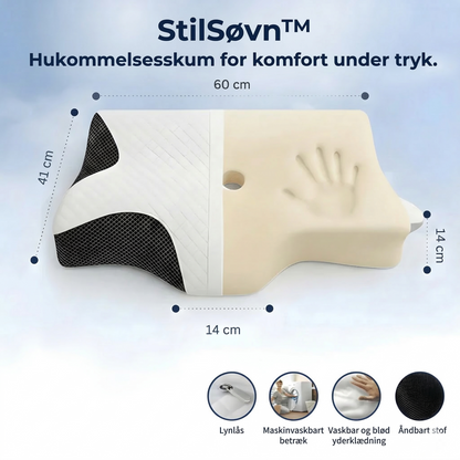 StilSøvn™ Ergonomisk Nakkepude (+ gratis pudebetræk & e-bog)