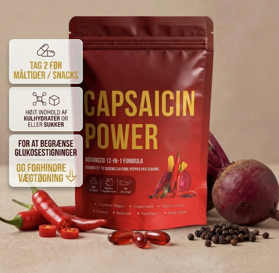 Stilstund Aktiv Capsaicin | Avanceret Cayenne Kompleks