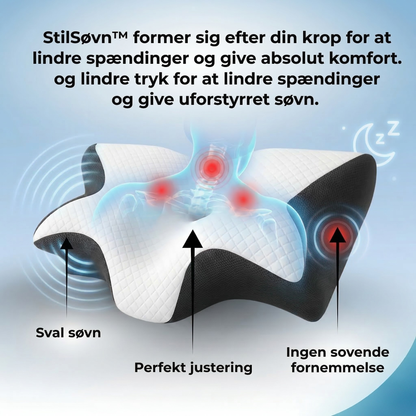 StilSøvn™ Ergonomisk Nakkepude (+ gratis pudebetræk & e-bog)