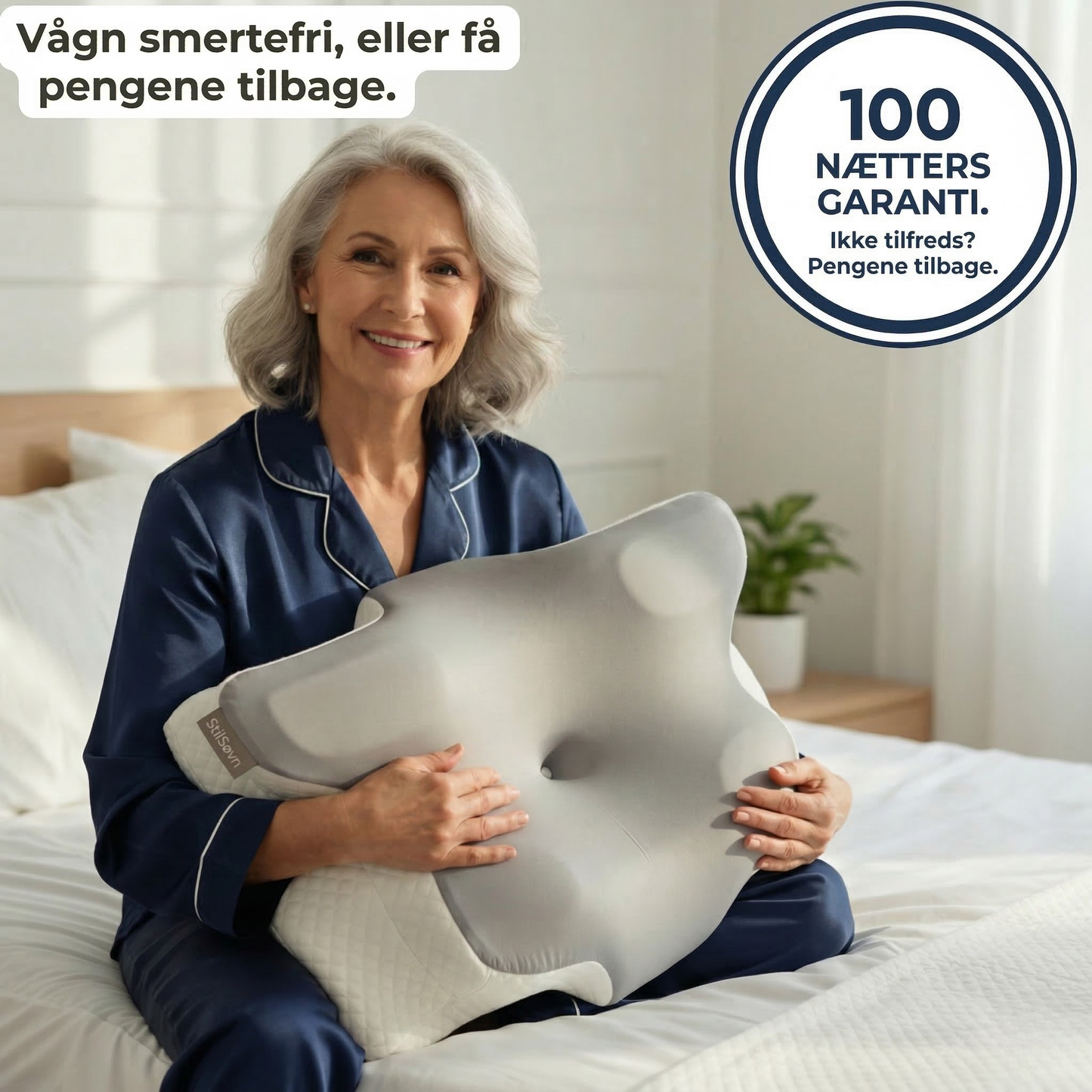 StilSøvn™ Ergonomisk Nakkepude (+ gratis pudebetræk & e-bog)